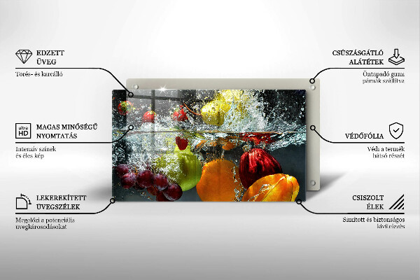 Copri piano cottura Frutta succosa in acqua