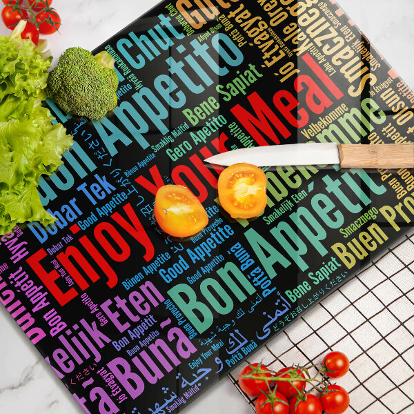 Copri piano cottura Sottotitoli Buon appetito lingue