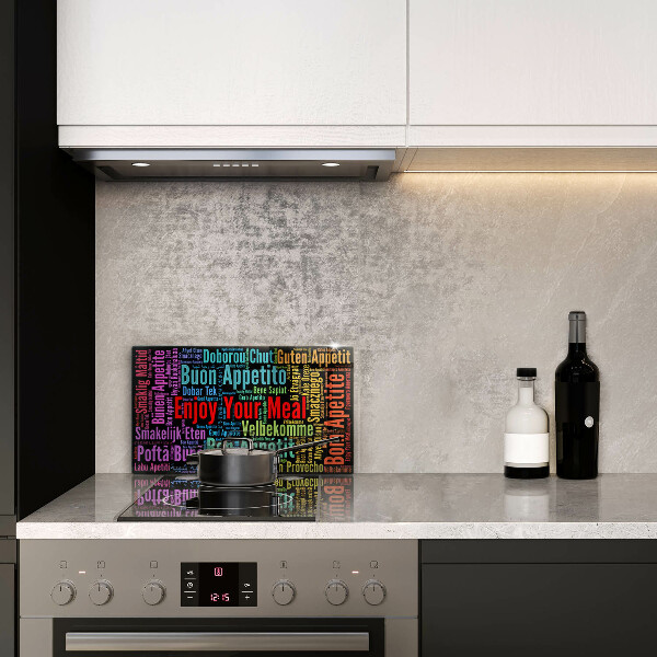 Copri piano cottura Sottotitoli Buon appetito lingue