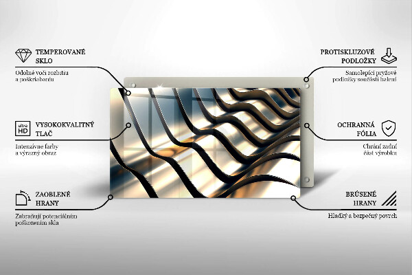 Copri piano cottura Forme metalliche 3D