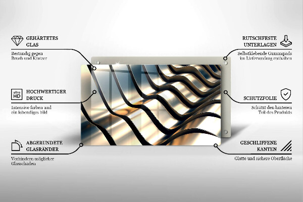 Copri piano cottura Forme metalliche 3D