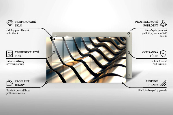 Copri piano cottura Forme metalliche 3D