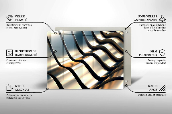 Copri piano cottura Forme metalliche 3D