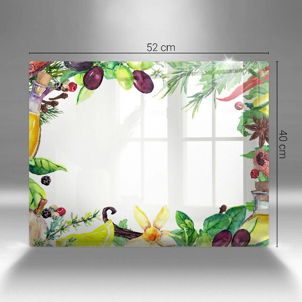 Copri piano induzione Cibo dipinto