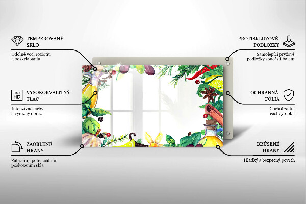 Copri piano induzione Cibo dipinto