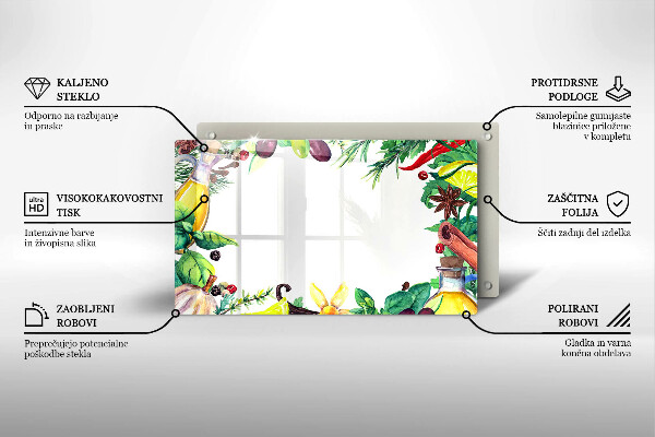 Copri piano induzione Cibo dipinto