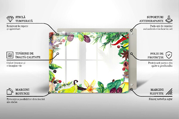 Copri piano induzione Cibo dipinto