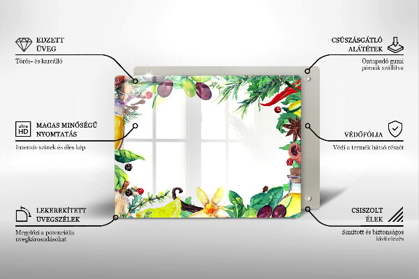 Copri piano induzione Cibo dipinto