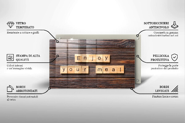 Copri piano induzione Enjoy your meal