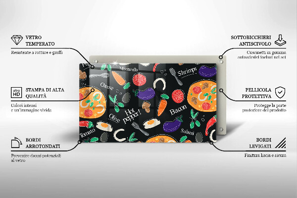 Copri piano cottura Illustrazione del cibo