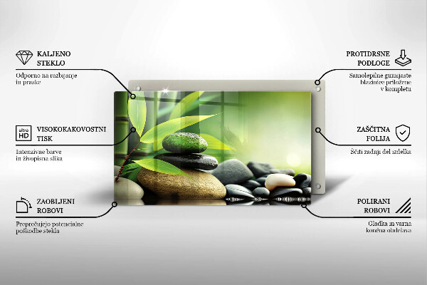 Copri piano induzione Pietre di bambù Zen