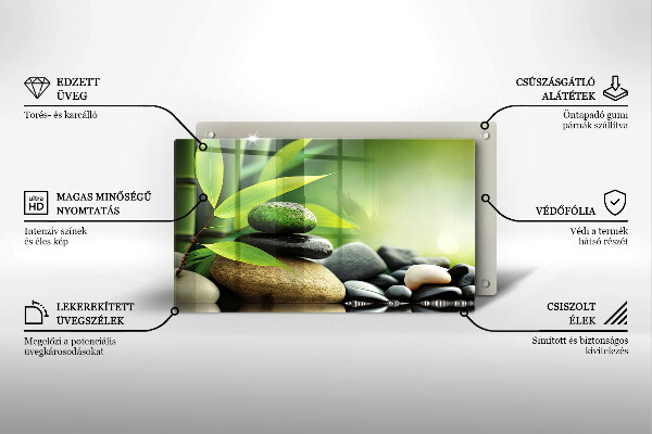 Copri piano induzione Pietre di bambù Zen