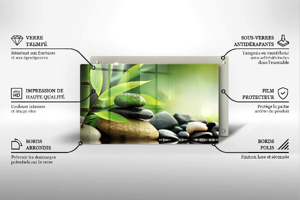 Copri piano induzione Pietre di bambù Zen