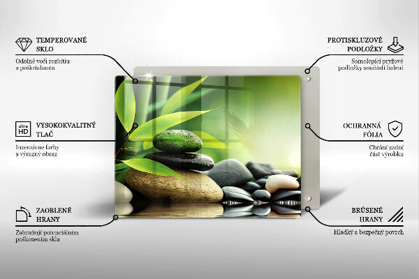 Copri piano induzione Pietre di bambù Zen