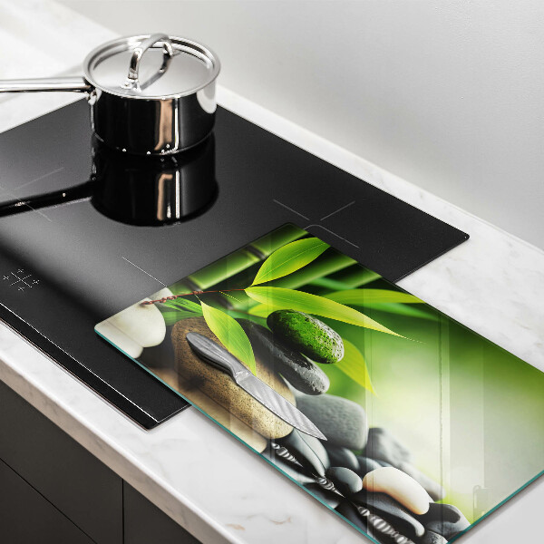 Copri piano induzione Pietre di bambù Zen