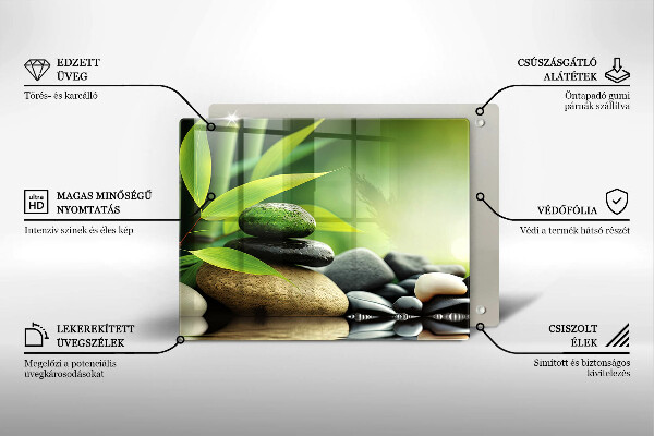 Copri piano induzione Pietre di bambù Zen