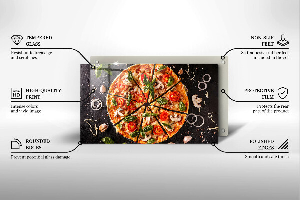 Copri piano induzione Pizza ai funghi