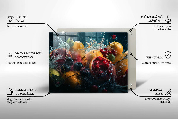 Copri piano induzione Frutta in acqua