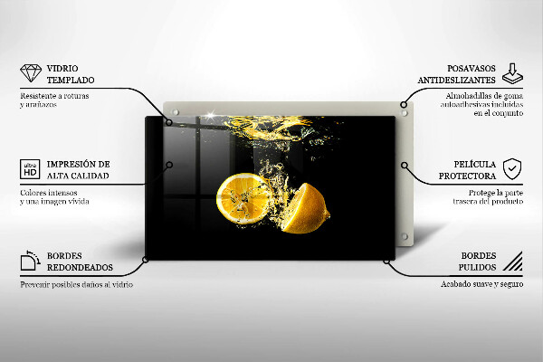 Copri piano cottura Frutti di limone succosi