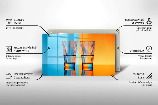 Copri piano induzione Due bicchieri d'acqua