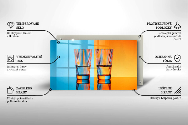Copri piano induzione Due bicchieri d'acqua