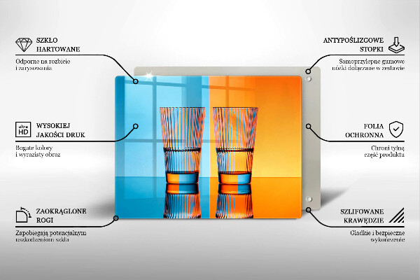 Copri piano induzione Due bicchieri d'acqua