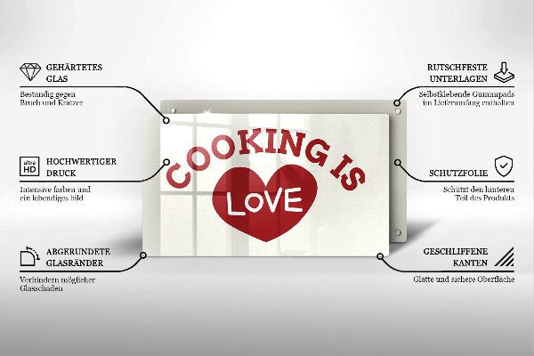 Copri piano induzione Cooking is love