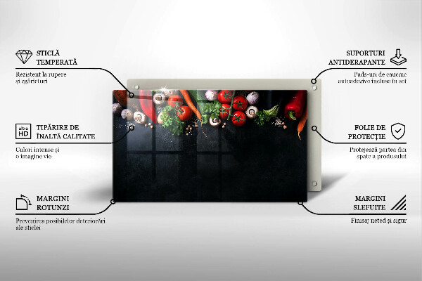 Copri piano induzione Verdure colorate