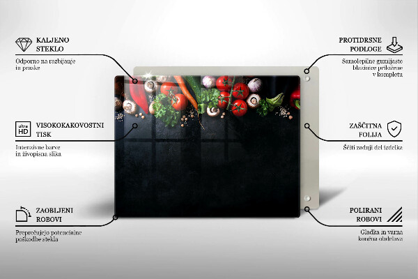 Copri piano induzione Verdure colorate