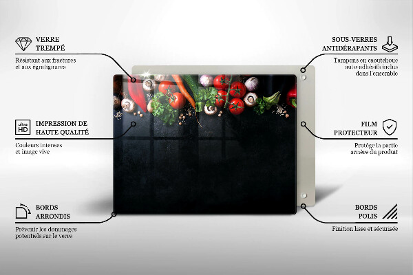 Copri piano induzione Verdure colorate