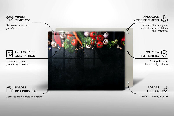 Copri piano induzione Verdure colorate