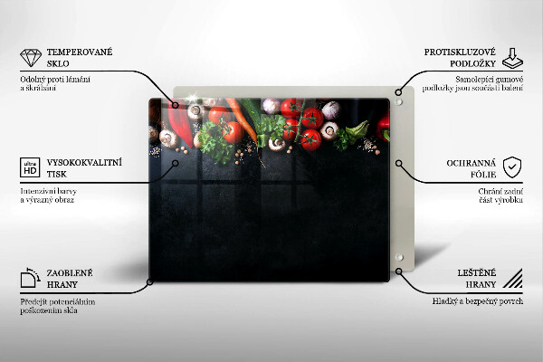 Copri piano induzione Verdure colorate