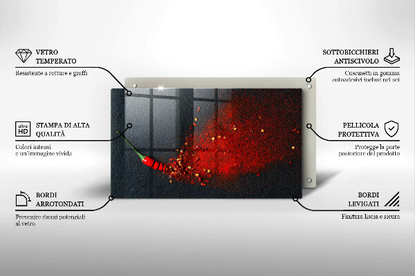 Copri piano induzione Peperoncino