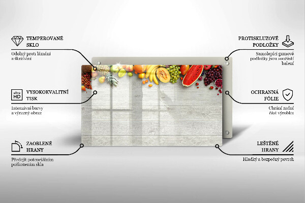 Copri piano induzione Frutta su tavole