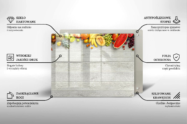 Copri piano induzione Frutta su tavole