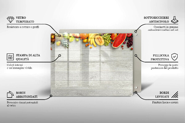 Copri piano induzione Frutta su tavole