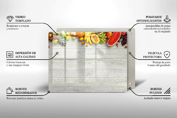 Copri piano induzione Frutta su tavole