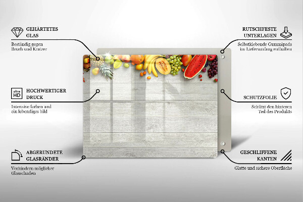 Copri piano induzione Frutta su tavole