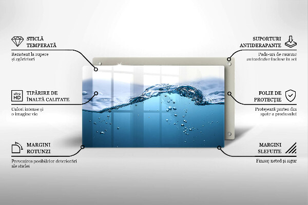 Copri piano induzione Acqua blu