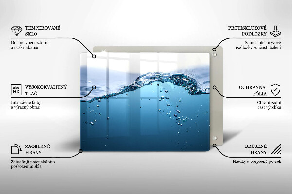 Copri piano induzione Acqua blu