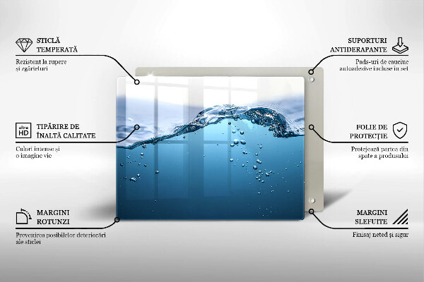 Copri piano induzione Acqua blu