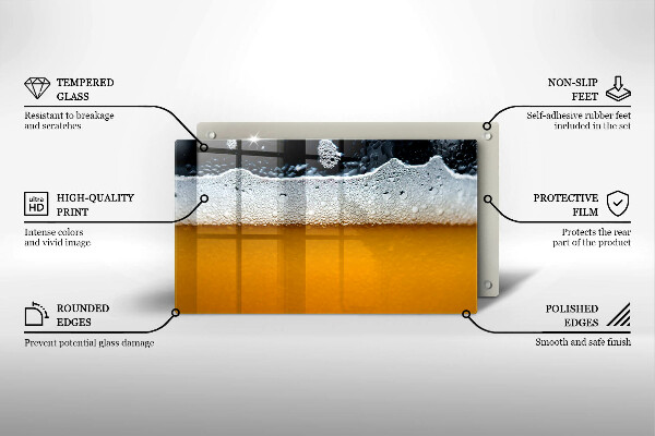Copri piano induzione Bevi schiuma di birra