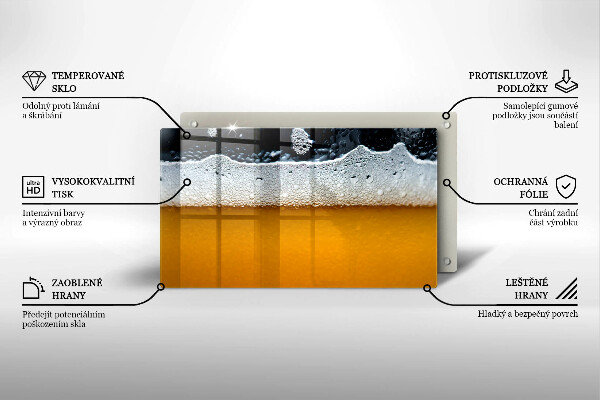 Copri piano induzione Bevi schiuma di birra