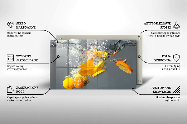 Copri piano induzione Limoni in acqua