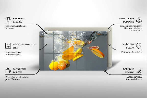 Copri piano induzione Limoni in acqua