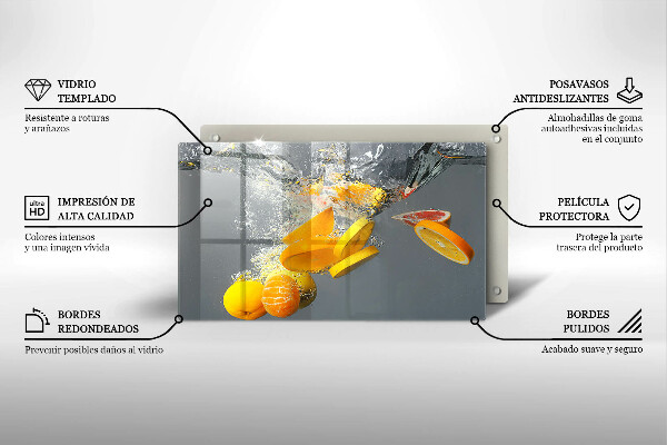 Copri piano induzione Limoni in acqua