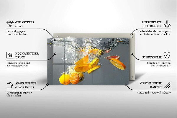 Copri piano induzione Limoni in acqua