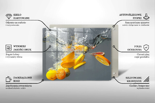 Copri piano induzione Limoni in acqua