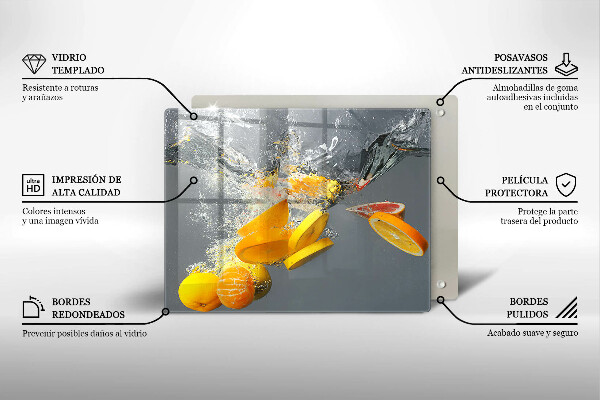 Copri piano induzione Limoni in acqua