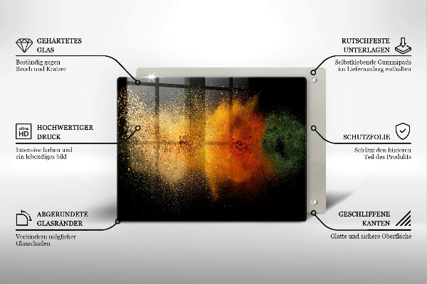 Copri piano induzione Spezie colorate
